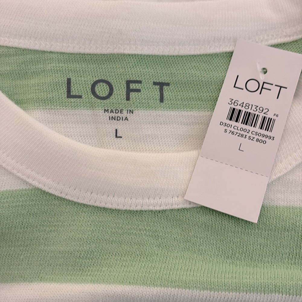 LOFT Striped Harbor Tank Top - Picture 4 of 5